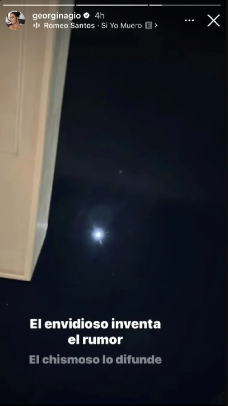 U kasnim večernjim satima oglasila se Georgina i poslala poruku kojom se sve završava