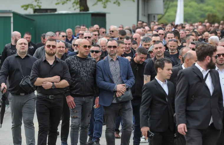 Na groblju Markovo Polje sahranjen je Tomislav Sabljo koji je ubijen u noćnom klubu 'Ritz'