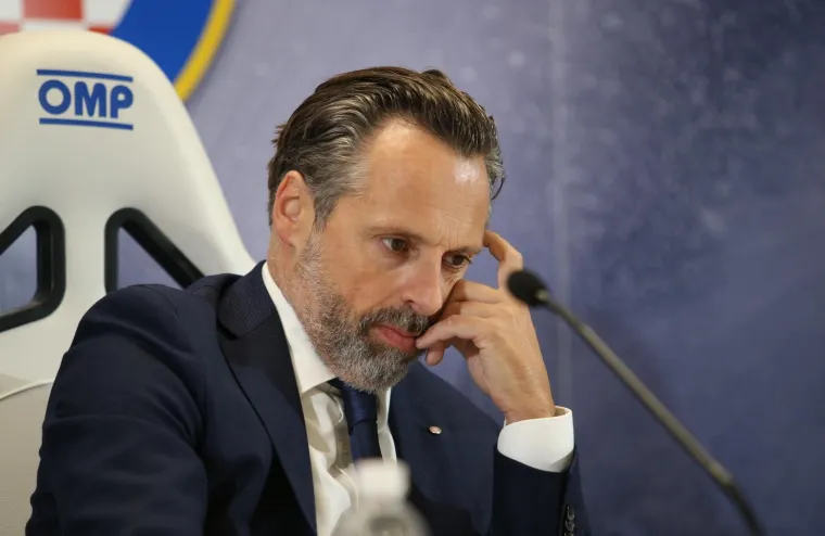 30.10.2020., Split- U Hajduku na konferenciji za medije predstavljen novi predsjednik Luksa Jakobusic. 
Photo: Ivo Cagalj/PIXSELL