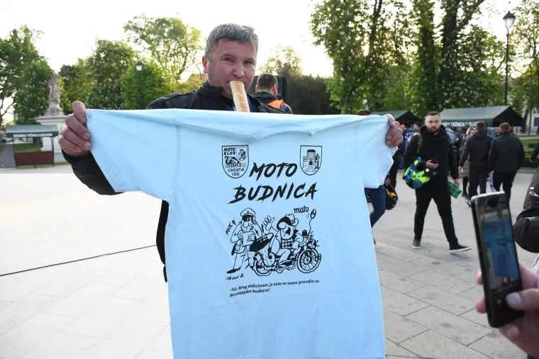 Tradicionalna prvomajska Budnica u Bjelovaru: Kolona od 1000 motorista protutnjala gradom