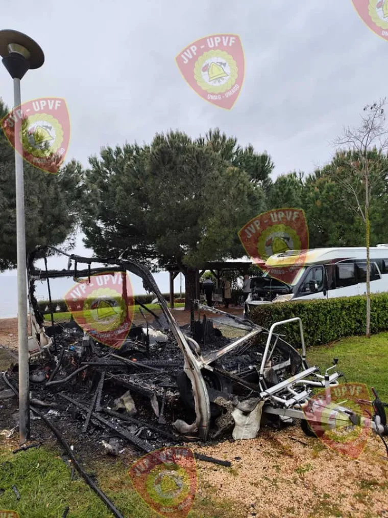 Buktinja u Umagu: Izgorjela kamp kućica, nastradao je i kamper