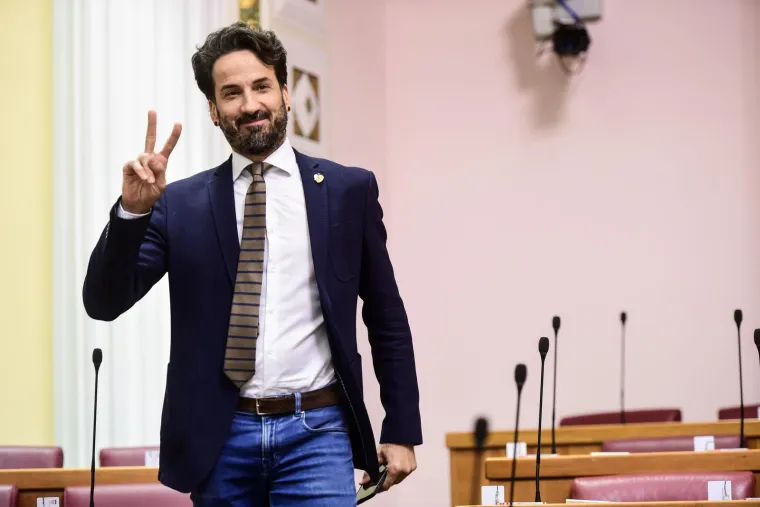 Modni mačak iz Sabora: Pogledajte kako se u dvoranu ušetao popularni zastupnik, i Grubnić bi mu pozavidio