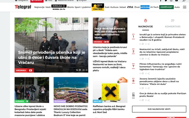 Srbija zavijena u crno, pogledajte kako izgledaju naslovnice njihovih portala: Tuga, očaj i &scaron;okantna svjedočanstva učenika