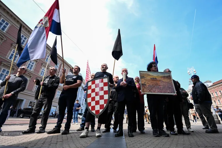 'Tito zločinac': A-HSP marširao Zagrebom u spomen Blajburškim žrtvama
