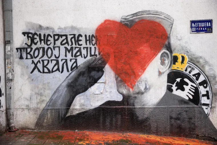Nakon što je K.K. ubio 8 ljudi u osnovnoj školi “Vladislav Ribnikar”, građani Beograda odlučili su prekrečiti mural osuđenog ratnog zločinca Ratka Mladića. Na mural koji se nalazi u blizini škole, nacrtano je srce. 