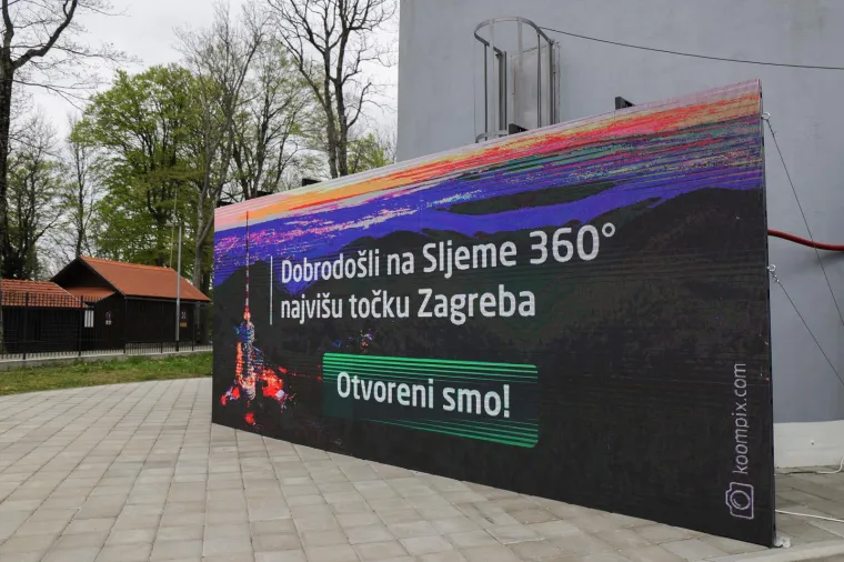 Sljemenski toranj, jedan od simbola Zagreba, zastitni znak Medvednice 