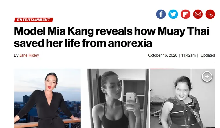 &apos;Slaba od gladi i teška samo 44 kilograma, krhka manekenka Mia Kang pala je nasilno u naručje stranca nakon što ju je perverznjak pratio ulicama Milana&apos; - New York Post 16. listopada 2020.