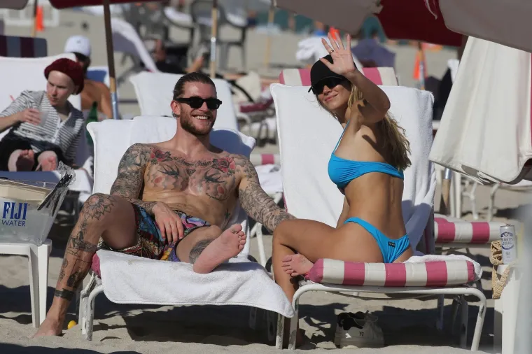 Loris Karius i Diletta Leotta
