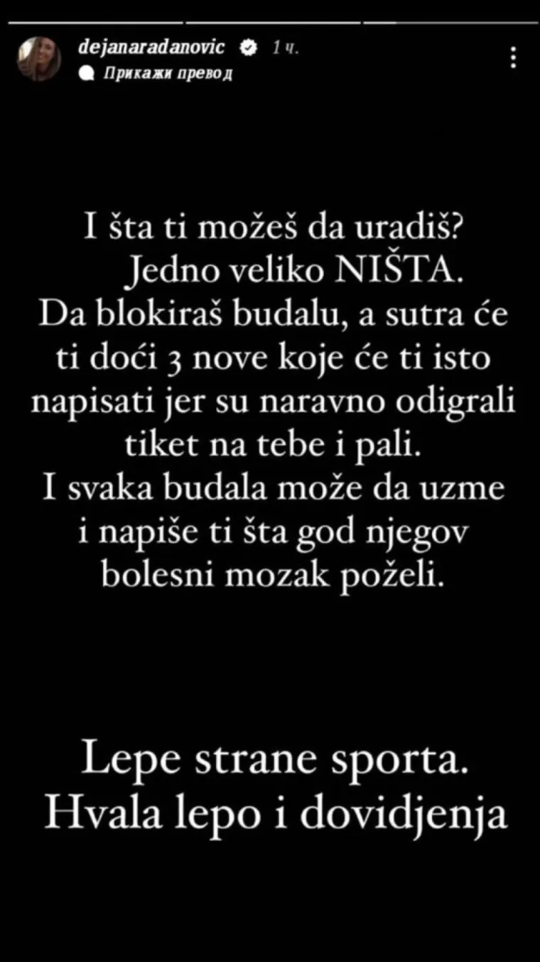 Srpkinja pokazala gnjusne uvrede koje je dobila: 'Svaka budala može ti napisati &scaron;to god njegov bolesni mozak poželi'