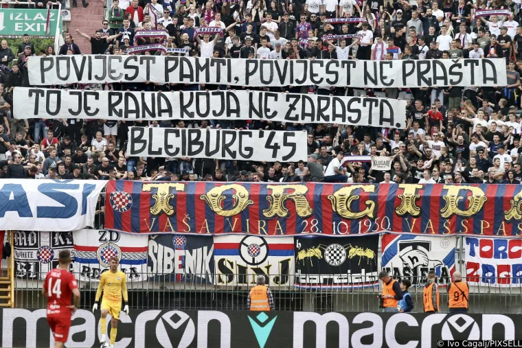 Pogledajte kako je Torcida obilježila spomen na žrtve Bleiburga: 'Rana koja ne zarasta'