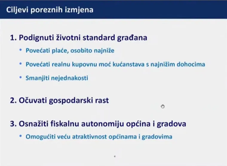 Premijer je na početku presice objasnio koji su ciljevi predstavljenih promjena.