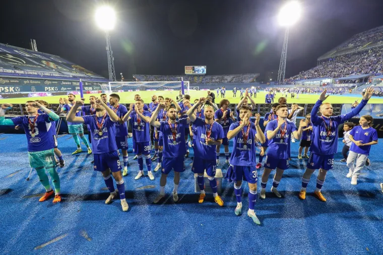 Dinamo na Maksimiru spektakularno proslavio 24. naslov prvaka Hrvatske