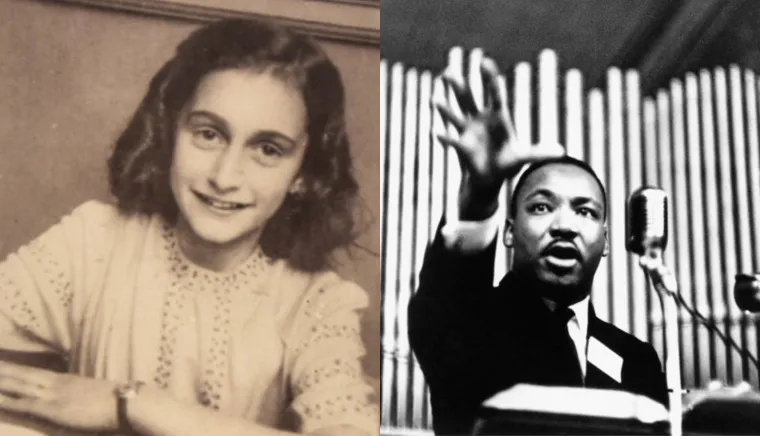 Anne Frank i velečasni Martin Luther King, Jr. rođeni su iste godine:  Anne Frank rođena je 1929. u Frankfurtu u Njemačkoj, dok je velečasni Martin Luther King, Jr. rođen u Atlanti iste godine. I Frank i King imali su starije sestre, Margot i Christine. Kao mlada djevojka, Frank i njena obitelj preselili su se u Nizozemsku, gdje su se kao Židovi 1942. godine bili prisiljeni skrivati od nacista. Tijekom dvije godine provedene u tajnom stanu, Frank je bilježila svoj život u svom dobro poznatom dnevniku. S druge strane Atlantskog oceana King je pohađao školu i sve se više uključivao u službu propovijedanja. Postao je pastor u baptističkoj crkvi Dexter Avenue u Montgomeryju 1954. - godinu dana prije nego što su postupci Claudette Colvin i Rose Parks izazvali bojkot autobusa u Montgomeryju.