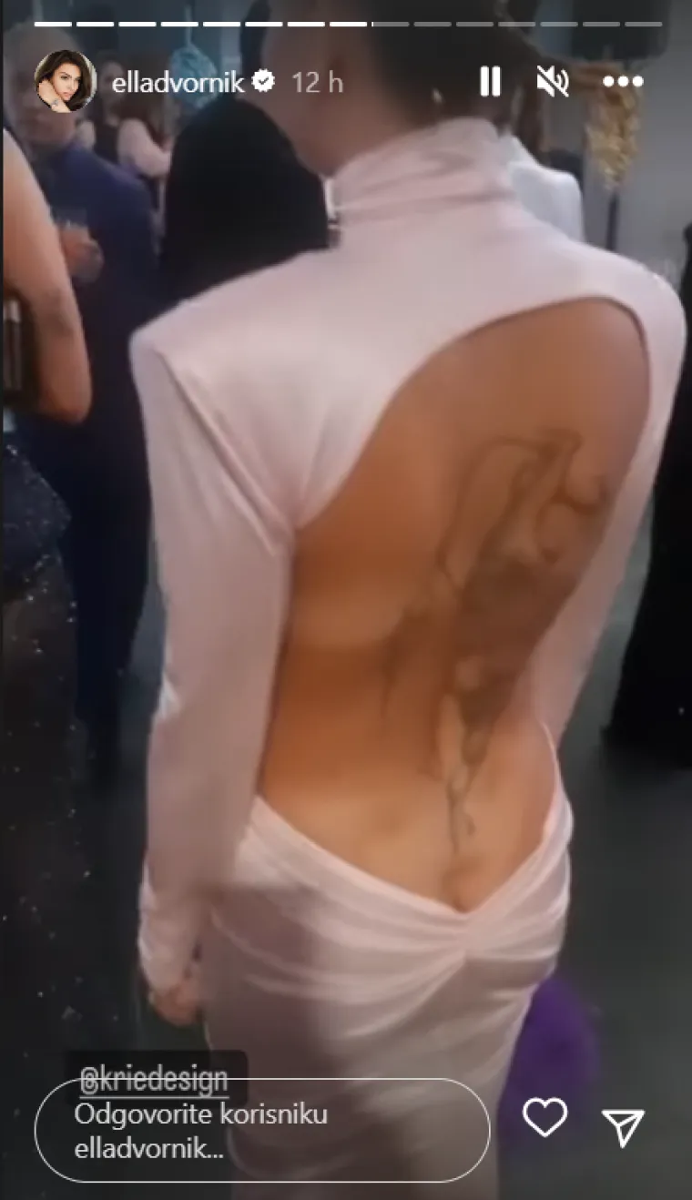 Je, nosila ih je! Ella Dvornik pokazala cijeli proces odijevanja najluđe haljine ikad i objasnila fenomen 'gole' guze