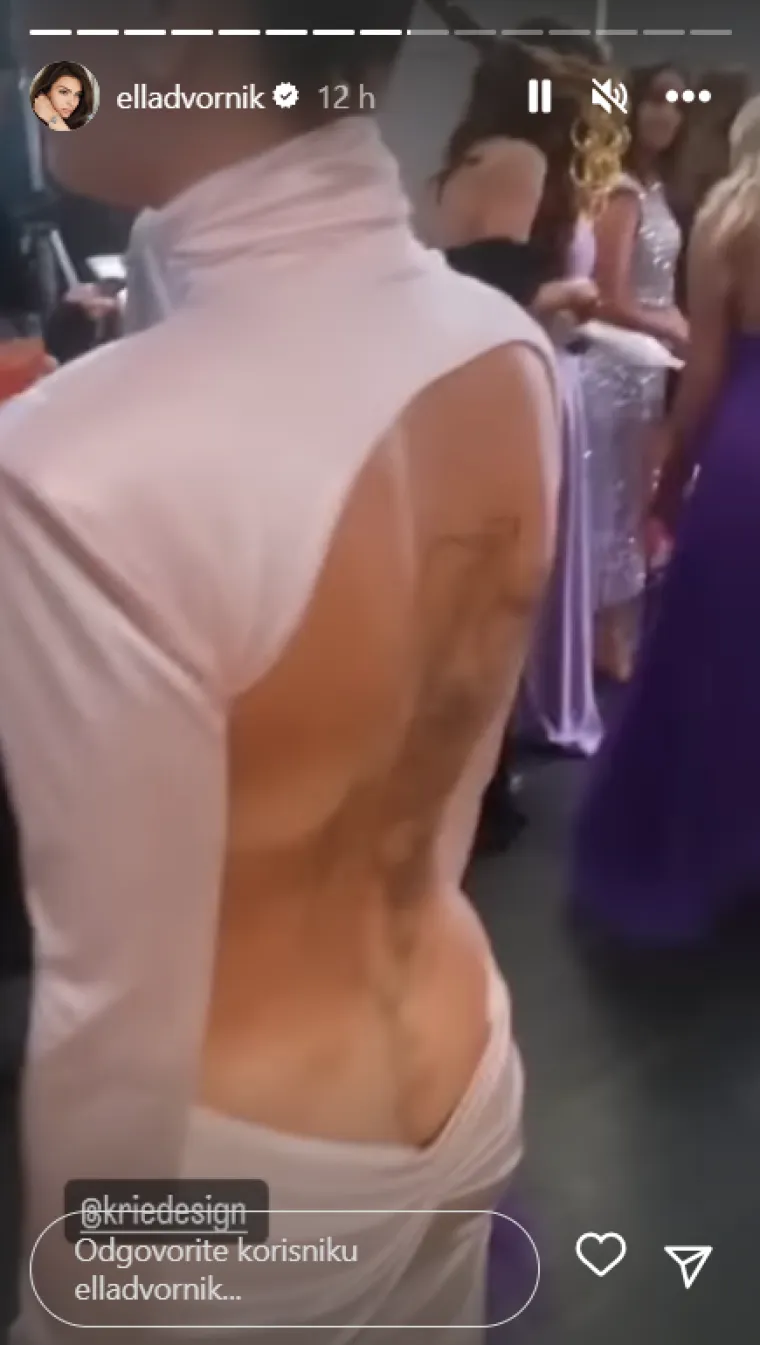 Je, nosila ih je! Ella Dvornik pokazala cijeli proces odijevanja najluđe haljine ikad i objasnila fenomen 'gole' guze