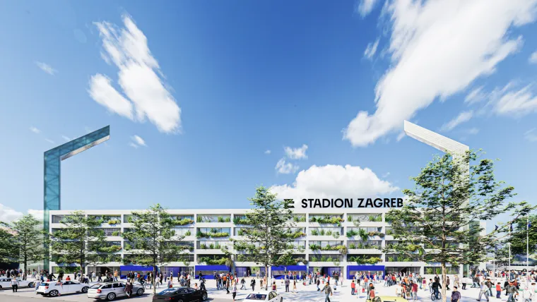 Pogledajte kako će izgledati stadion u Kranjčevićevoj! Imat će viseće vrtove, natkrivene tribine, solarne panele