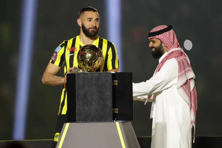 Karim Benzema na predstavljanju u Al Ittihadu