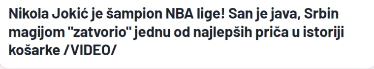 Mediji u Srbiji u 'sedmom nebu': 'San je java, Srbija nikad ponosnija nije bila!'