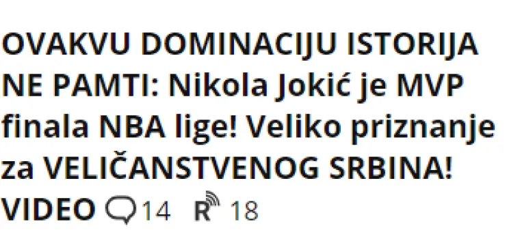 Mediji u Srbiji u 'sedmom nebu': 'San je java, Srbija nikad ponosnija nije bila!'