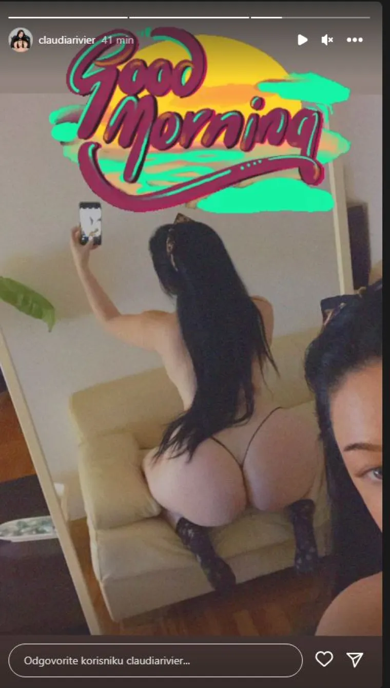 Najveće grudi Hrvatske su uz Vatrene: Claudia Rivier pozirala u navijačkom izdanju i ba&scaron; ni&scaron;ta nije uspjela sakriti