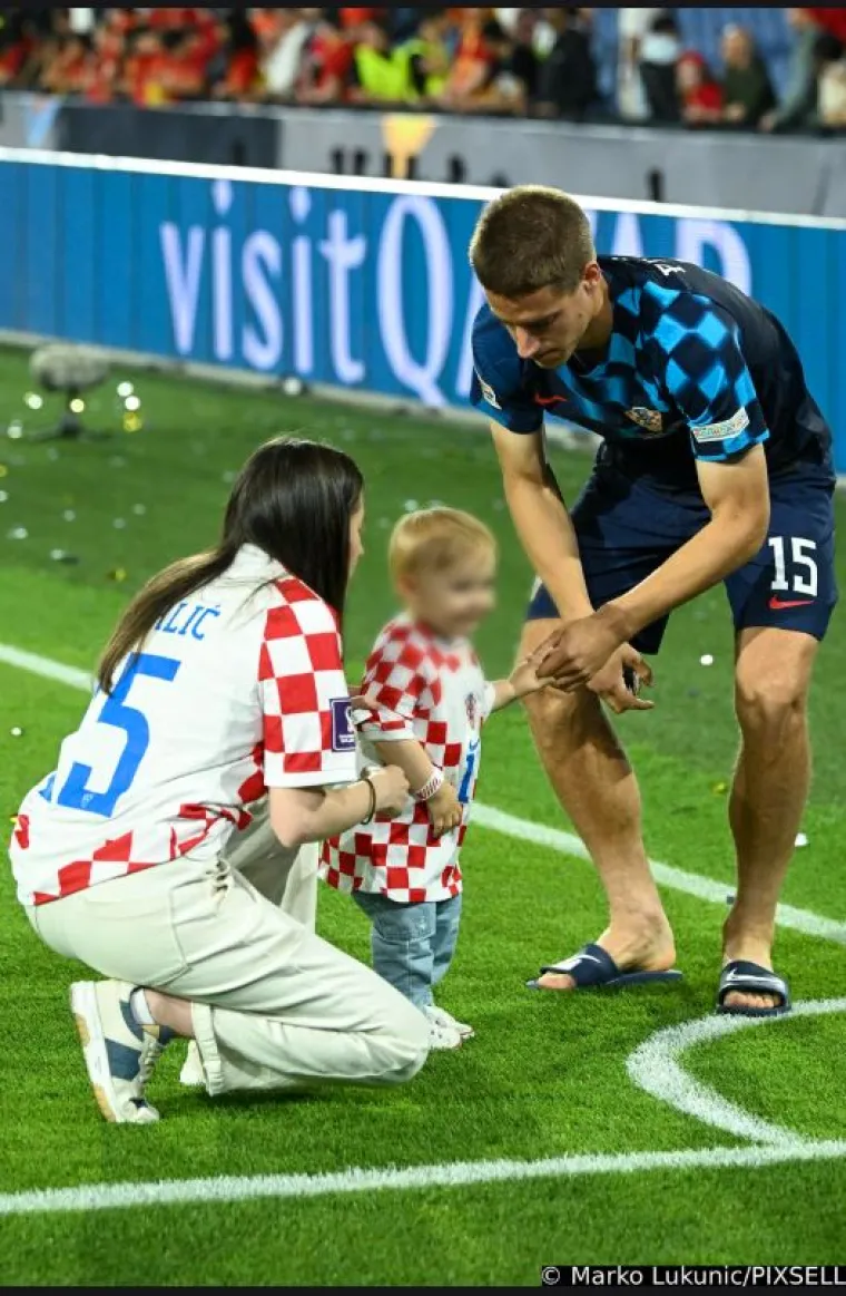 Vatrenog Marija Pašalića s tribina je bodrila najslađa podrška: Maleni se poslije napete utakmice pošteno rastrčao po igralištu