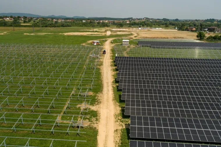 Prva hrvatska agrosolarna elektrana: Stvarat će zelenu energiju i ekološku hranu, a ovčice će mirno pasti između panela