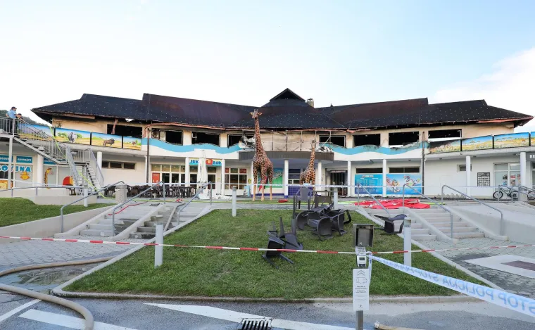 Pogledajte posljedice buktinje u slovenskim toplicama: Požar je progutao gornji kat objekta tik uz bazene