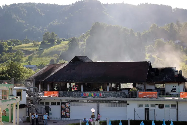 Pogledajte posljedice buktinje u slovenskim toplicama: Požar je progutao gornji kat objekta tik uz bazene