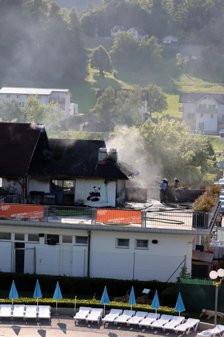 Pogledajte posljedice buktinje u slovenskim toplicama: Požar je progutao gornji kat objekta tik uz bazene