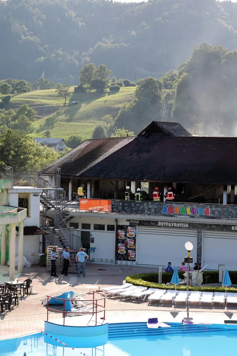 Pogledajte posljedice buktinje u slovenskim toplicama: Požar je progutao gornji kat objekta tik uz bazene