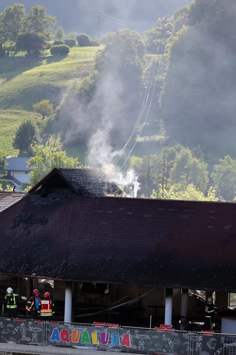 Pogledajte posljedice buktinje u slovenskim toplicama: Požar je progutao gornji kat objekta tik uz bazene