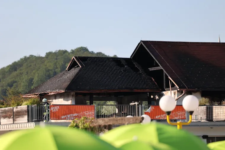 Pogledajte posljedice buktinje u slovenskim toplicama: Požar je progutao gornji kat objekta tik uz bazene
