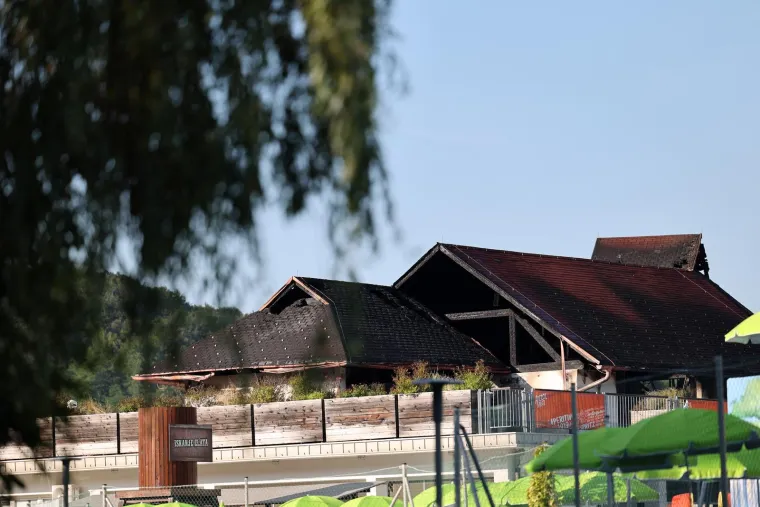 Pogledajte posljedice buktinje u slovenskim toplicama: Požar je progutao gornji kat objekta tik uz bazene