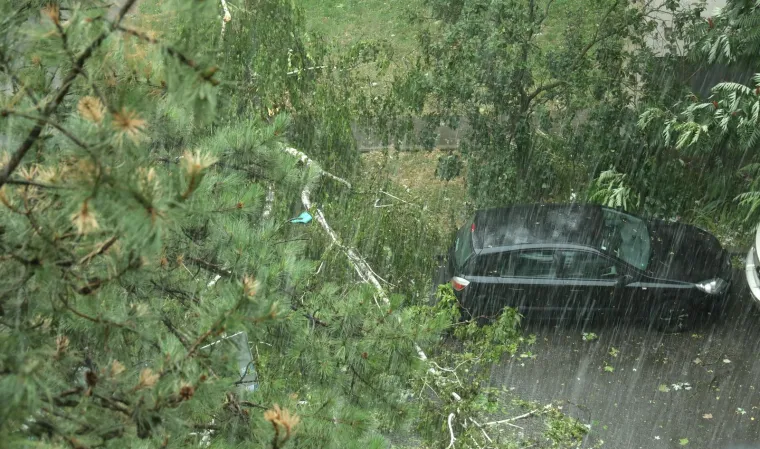 Ovo je Zagreb nakon oluje. Vatrogasci na intervencijama, stabla i krovovi padali na automobile