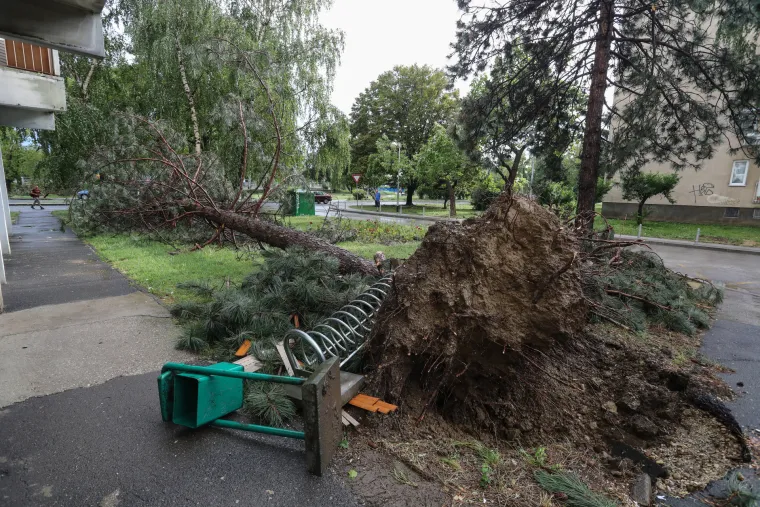 Novo nevrijeme u Zagrebu popraćeno jakim vjetrom i ki&scaron;om