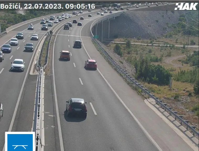 Ogromne gužve i ovog vikenda na putu prema moru: Pogledajte fotografije s HAK-ovih kamera