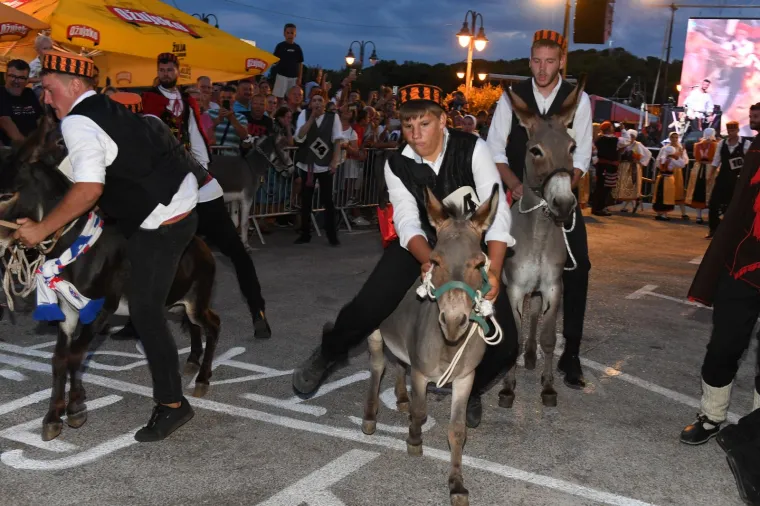 Održana tradicionalna utrka magaraca u Tribunju. Pobijedio Vodičanin Roko, uz bok mu stigla i dva Jakova