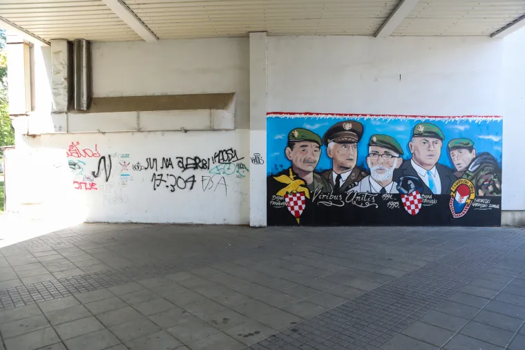 Mural s pripadnicima ratnih postrojbi HV-e u Velikoj Gorici digao prašinu: Neki traže da se ukloni ili prefarba
