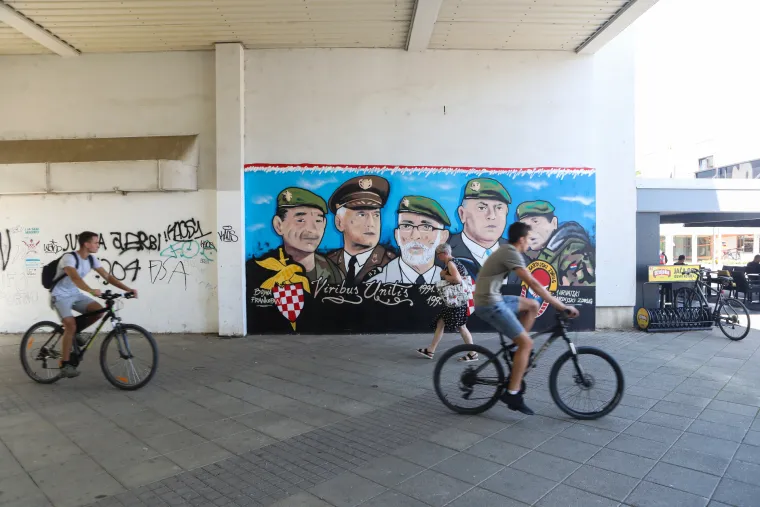 Mural s pripadnicima ratnih postrojbi HV-e u Velikoj Gorici digao prašinu: Neki traže da se ukloni ili prefarba