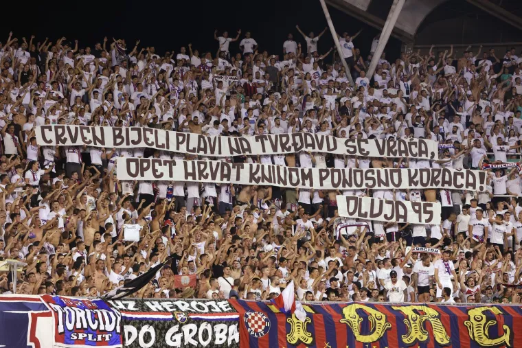 Spektakularna koreografija na Poljudu: Torcida poslala jasnu poruku