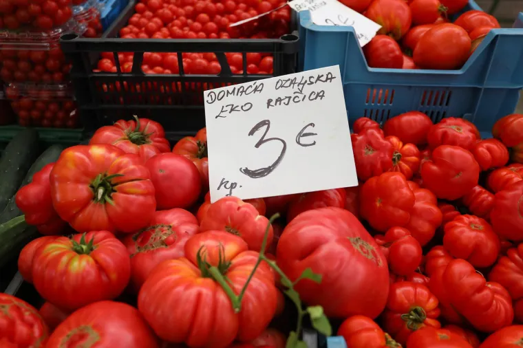 Grožđe i rajčica oko tri eura,  smokve skoro četiri, a grah &scaron;est. Ovo je ponuda na karlovačkoj tržnici