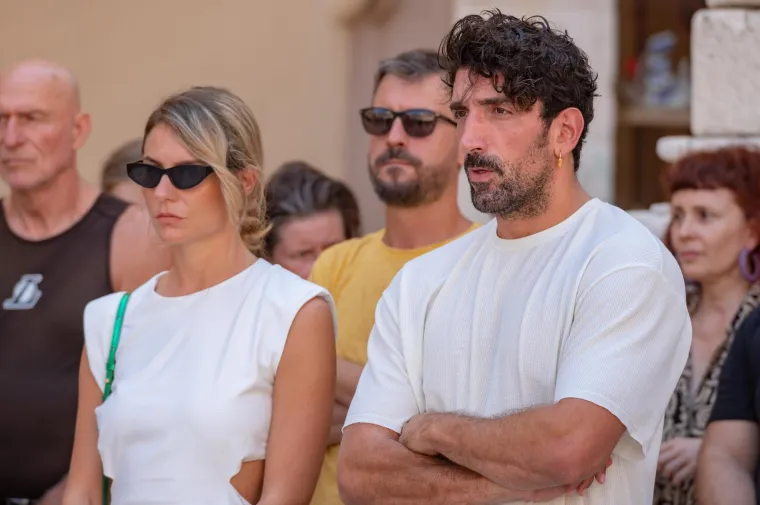  Tihana Lazovic i Slavko Sobin na prosvjedu u Zadru