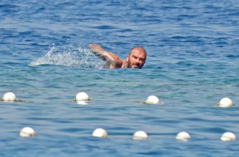 Beckhamovi uhvaćeni u moru kraj Lopuda. David u dru&scaron;tvu mezimice Harper i sina Cruza