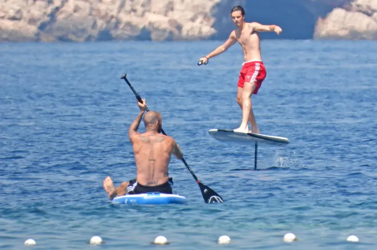 Beckhamovi uhvaćeni u moru kraj Lopuda. David u dru&scaron;tvu mezimice Harper i sina Cruza