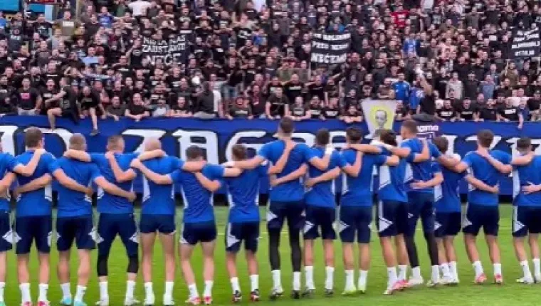 Ludnica na treningu Dinama, Boysi su napravili '&scaron;ou', ali jeste li primijetili gestu kapetana Petkovića? Odu&scaron;evio je sve!