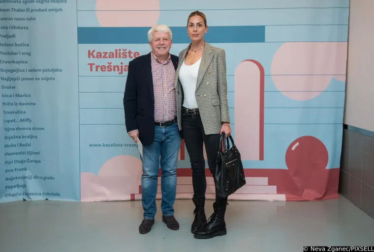 Predstava o Draženu Petroviću privukla je poznate Hrvate, ali svu pažnju odnijeli su razdragani Zlatko Mateša i njegova 30 godina mlađa ljubav