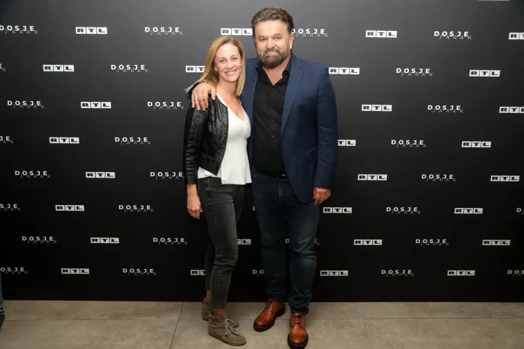 Dnevna urednica RTL-a Danas Ivana Brkić Tomljenović i Andrija Jarak