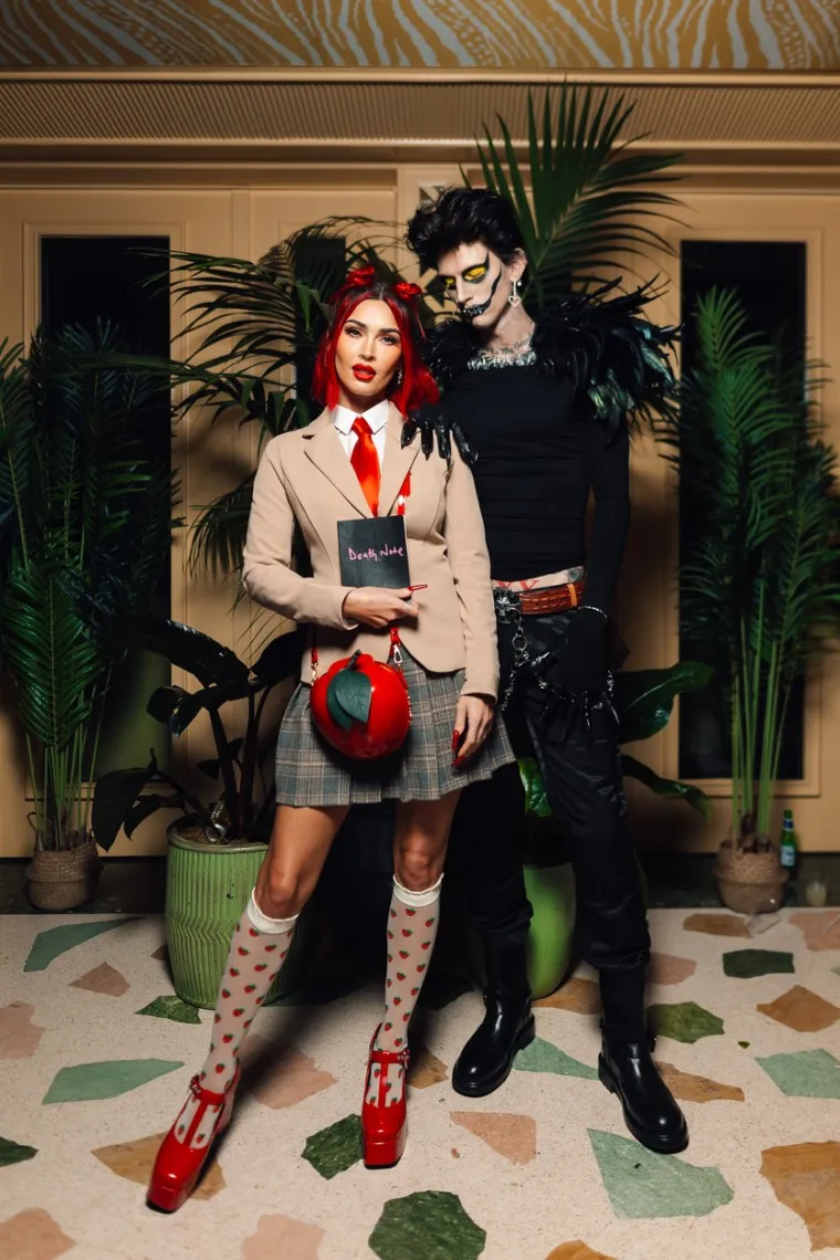 On je jezivi demon, a ona slatka jabuka: Megan Fox i Machine Gun Kelly na Helloween party stigli inspirirani popularnim animeom
