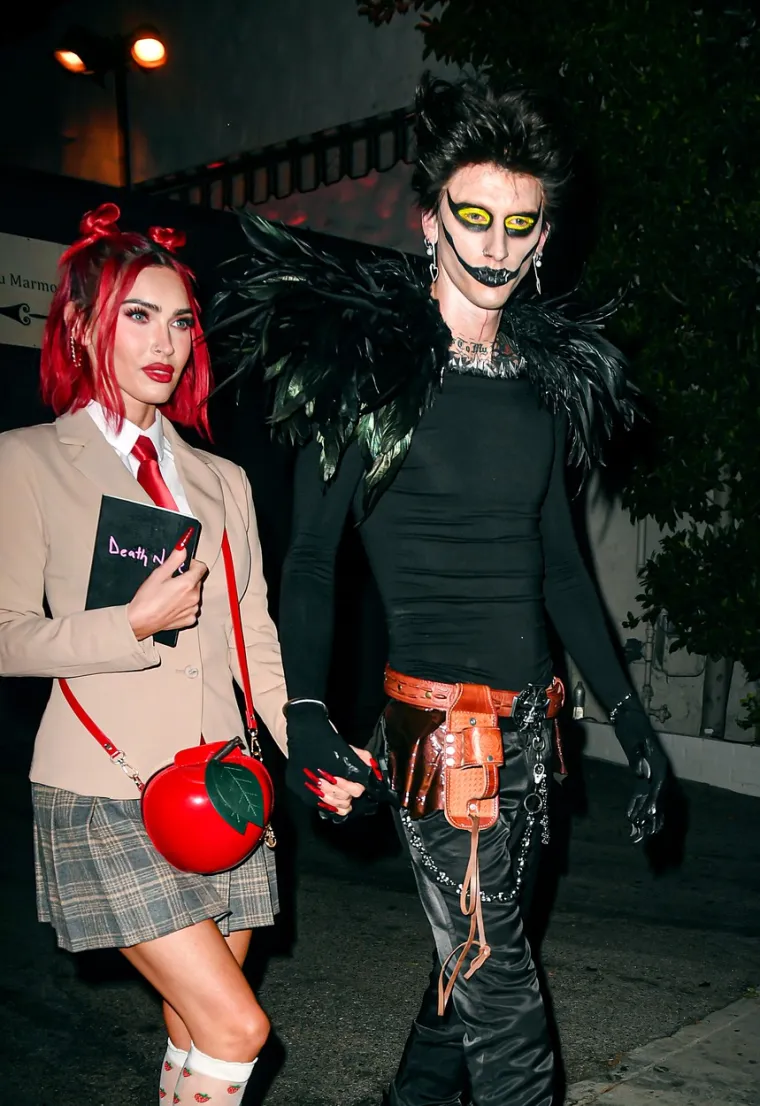 On je jezivi demon, a ona slatka jabuka: Megan Fox i Machine Gun Kelly na Helloween party stigli inspirirani popularnim animeom