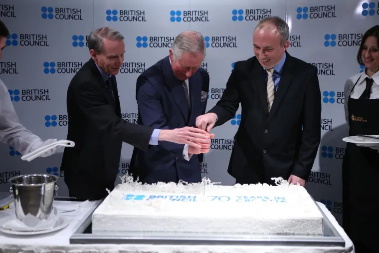 
Njegova kraljevska visost princ od Walesa prisustvovao proslavi 70. obljetnice British Councila u Hrvatskoj u Muzeju za umjetnost i obrt, 2016.